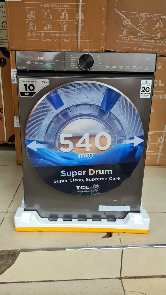TCL 10KG Wash & Spin Front Load Washing Machine (C510FLG)